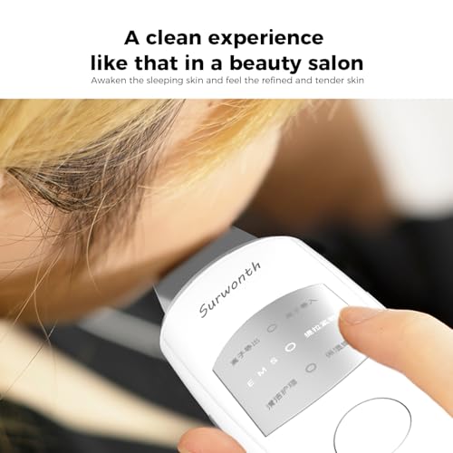 New Skin Face Spatula,Skin Scrubber Face Spatula - Skin Spatula Blackhead Remover Pore Cleaner with 3 Modes£¬Skin Cleaning Protection-Wet Your face Before use