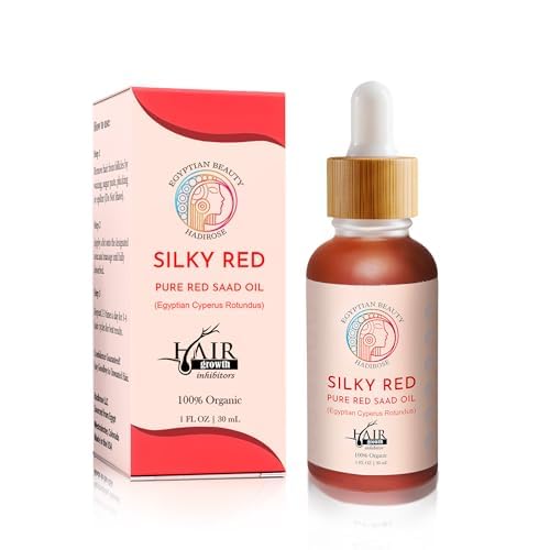 100% Egyptian Cyperus Rotundus All Natural Hair Removal Oil | Pure Red Saad Oil Concentrate | Post-Wax Care | Skin Nourisher | Original Scent | Made in the USA.