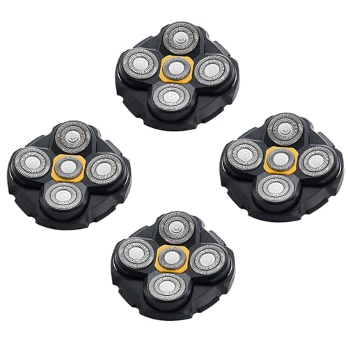 4PCS Shaver Replacement Blades Compatible with MicroTouch Titanium Head,Stainless Steel Material