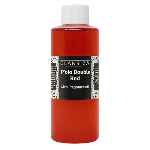 2 Fl Oz P'olo Double Red Fragrance Body Oil - Pure & Natural Long-Lasting Perfume Oil for Men - Scented Body Oil for Skin - All-Day Fragrance & Body Care - Ideal Gift