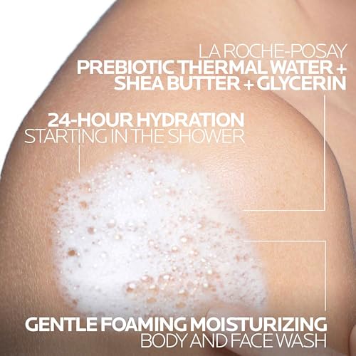 La Roche-Posay Lipikar AP+ Gentle Foaming Moisturizing Wash, Shea Butter + Niacinamide + Glycerin, Moisturizing Body Wash For Dry Skin, National Eczema Association Accepted, Dermatologist Tested?