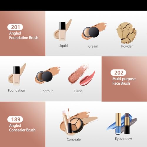 ShellWhite Series Makeup Brushes 7PCS