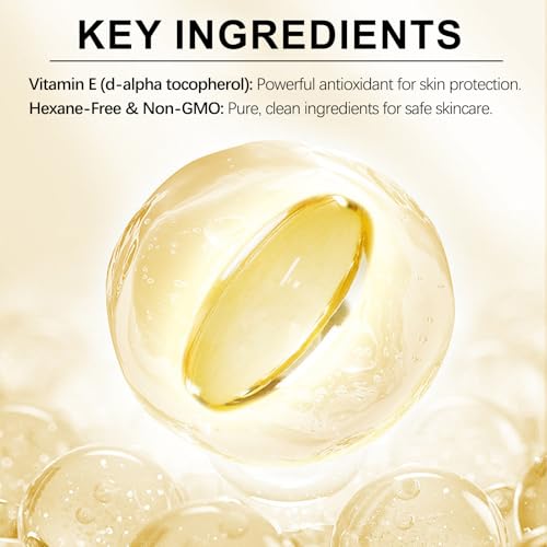Vitamin E Oil for Face and Skin - Ultra Concentrated Pure Vitamin E Oil for Deep Moisturizing, Hair Care
