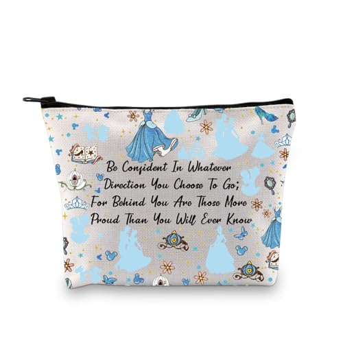 JYTAPP Character Cosmetic Makeup Bag Faily Cartoon Tales Princess Gift for Women Princess Cartoon Movie Travel Makeup Bag