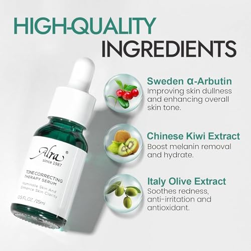 Alra Tone Correcting Serum for Face, Skin Brightening Serum with Niacinamide & Tranexamic Acid, Dark Spot Remover, Reduce Blemishes & Dullness, Skin Care for Women Men, Fragrance Free, 1 fl oz