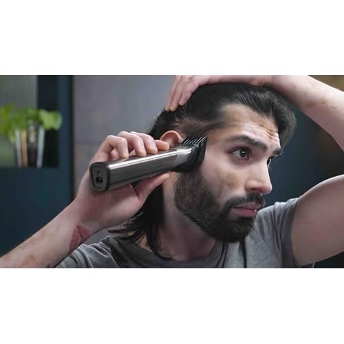 Philips Norelco Multigroom 9000 Series MG9740-18-in-1 Precision Trimmer for Face, Head, and Body with Titanium Blades, 6-Hour Battery Life, and Showerproof Design, Packaging May Vary