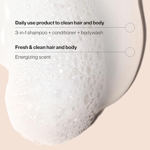 Suave Body Wash, Shampoo and Conditioner 3-in-1 for Men, Citrus Rush Bundle, Full-Size Twin Pack + 1 Travel Format (3 Piece Set)