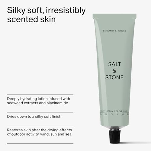 Salt & Stone Hydrating Gel Body Wash + Body Lotion | Bergamot & Hinoki