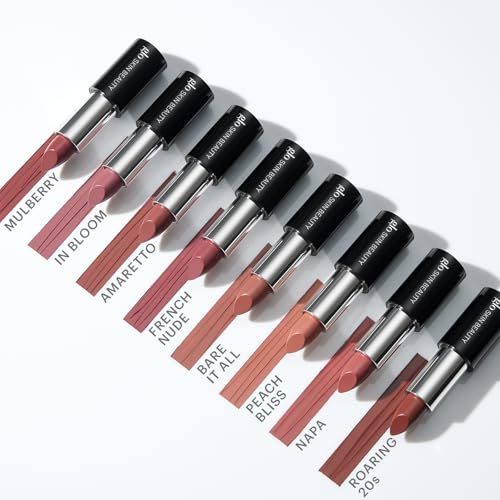 Glo Skin Beauty Satin Lipstick (Mulberry) | Nourishing Longwearing Lip Stick Packed with Skincare Benefits
