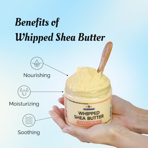 AKWAABA Whipped Shea Butter (Baby Powder) ? Nourishes & Moisturizes | Made with Shea Butter | No Dyes & Parabens | 12 oz / 340 g