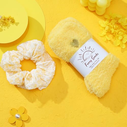 Unique Sunflower Gifts Basket for Women, Self Care Kit Set for Teen Girls, for Get Well Soon Gift, Happy Birthday, Valentines Day and Mothers day (pack of 8)