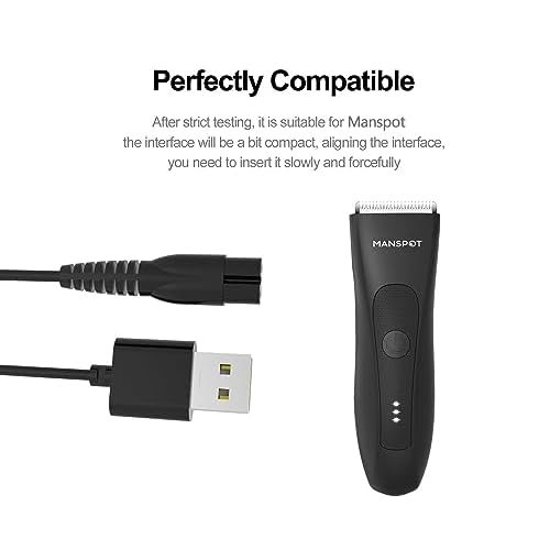 OGMWIN Replacement Power Cord for Manspot Men¡®s Premium Body Trimmer USB Charger Charging Cable