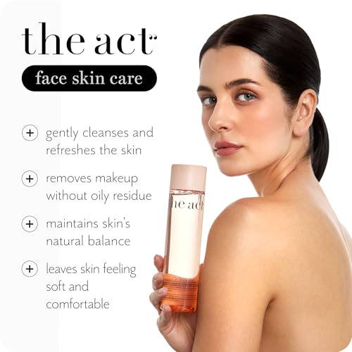 The Act Micellar Water Makeup Remover ? Gentle Cleansing for Face & Eyes ? Hydrating, Alcohol-Free, Non-Comedogenic, Organic, Sensitive Skin, Waterproof Makeup Remover, Vegan, 8.45 fl oz