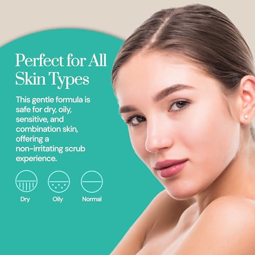 Soapstones Cucumber Facial Scrub - 100ml - Sugar and Jojoba Beads Exfoliating Face Scrub with Safflower Seed Oil to Remove Buildup and Renew Skin - Suitable for All Skin Types