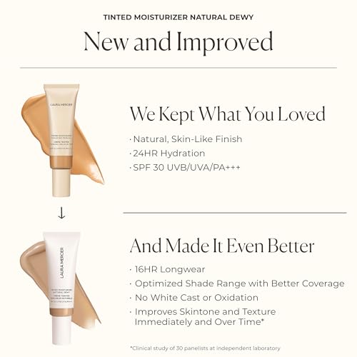 Tinted Moisturizer Natural Dewy SPF 30-1W Blonde by Laura Mercier for Women - 1.5 oz Makeup