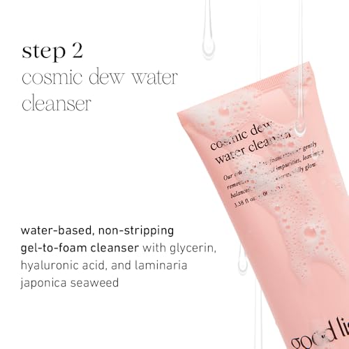 good light Double Cleanse Set. Oil-Based Cleansing Balm & Foaming Water Cleanser. Korean Skin Care Makeup Remover & Glow Face Wash Set. KBeauty Daily Two-Step Ritual for Glowing Skin.