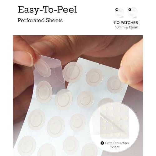 Zit Patches for Face - Invisible Spot Clear Pimple Patches - Fast Acting Thin Hydrocolloid Acne Dots Breakouts Treatment - Stickers Blemish Cover for Makeup Tea Tree, CICA, Madecassoside Waterproof