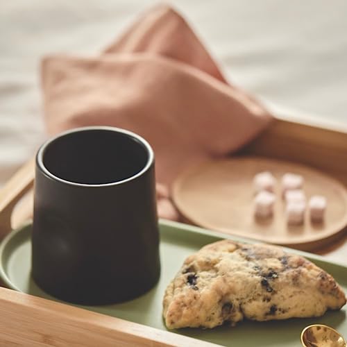 Good Citizen Coffee Co. - Ceramic Thumb Cup, Hot or Iced Drinks, Ergonomic Design, Hand Wash Recommended (Dusty Tan Blush, 10oz)