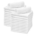 White Cotton Washcloths - Pack of 24 - Super Absorbent Bathroom Face Towels - 12" x12¡± Terry Bath Wash Cloth Set - Spa Home Cleaning Towel Multi-Purpose - 100% Ring Spun Cotton