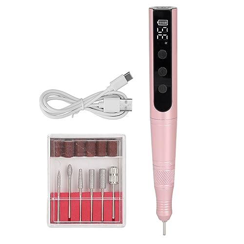 Electric Nail Grinder Nail Polisher 35000rpm Portable Rechargeable Manicures Pedicures Nail Polish Pen ()
