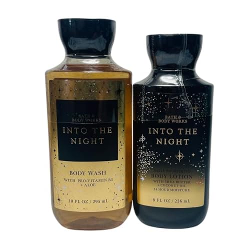 Bath & Body Works Into The Night Lotion and Body Gel Wash 2 Piece Set