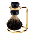 Men Shaving Brush Stand for Men, Gold Stainless Steel Shave Brush Stand Beard Brush Holder Shaving Accessories for Home, Salon, Hotel and Travel