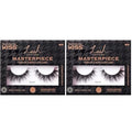 KISS Lash Couture Masterpiece False Eyelashes, Cruise', 12 mm, Contact Lens Friendly, Easy to Apply, Hand-Woven Faux Mink Reusable Strip Lashes, Includes 1 Pair of Lashes (Pack of 2)