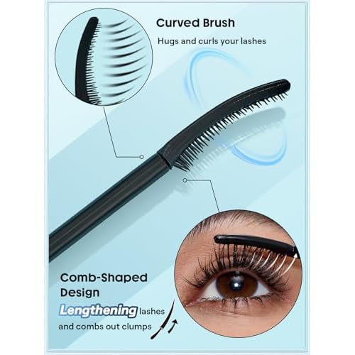 SHEGLAM Lift & Elevate Lengthening Mascara Lengthening Waterproof Mascara,Vegan & Cruelty-Free,Long-lasting- Black