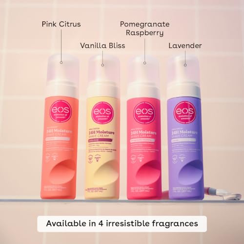 eos Shea Better Shaving Cream- Vanilla Bliss, Women's Shave Cream, Skin Care, Doubles as an In-Shower Lotion, 24-Hour Hydration, 7 fl oz