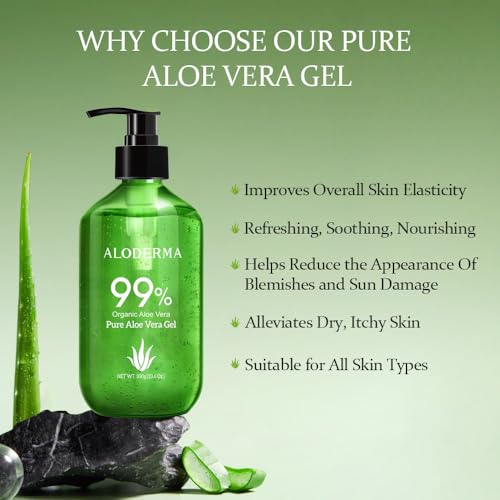 All Purpose Pure Aloe Vera Gels Set - 3 Pieces - 300g Aloe Vera Gel and 114g Aloe Vera Gel x 2pcs