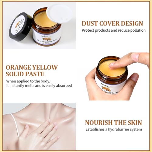 Beef Tallow and Honey Balm - Tallow Honey Skin Balm - Skin Moisturizer for Face & Body (01, Citrus)