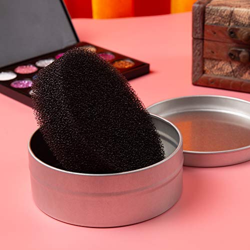 RONRONS 10 Pieces Makeup Brush Cleaner Sponge Travel Quick Color Removal Dry Make up Brushes Cleaning Replacement Sponges for Eye Shadow Blush Brush