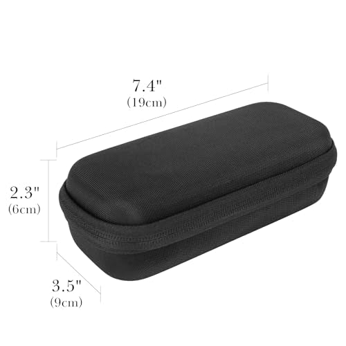 Linkidea Electric Shaver Travel Case for Women, Compatible with OLOV, Risina TC-017, MANSPOT HCW003A Body Hair Trimmer, Hard Shell Carrying Bag (Black)