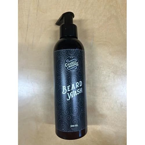 Charlemagne Beard Wash for Men - 200 ml, Mediterranean Breeze Scent - Moisturizing Shampoo & Beard Conditioner for Men - German Made Formula