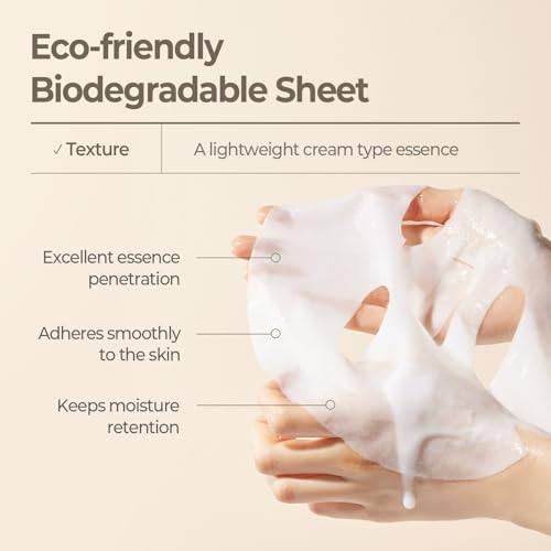 SKINFOOD Rice Daily Sheet Mask, Hydrating and Nourishing Face Mask with Rich Rice Essence, Vegan Korean Skincare for Smooth, Clear, Radiant Skin (10 EA)