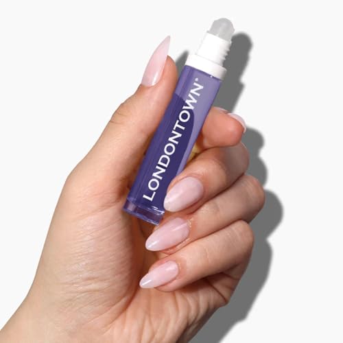 LONDONTOWN Roll and Glow Cuticle Oil - Nail Care Strengthener and Moisturizer for Dry Cracked Cuticles, Travel-Friendly Nail Treatment, 0.2 Fl oz