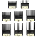 8 Premium Clipper Guards for BaBylissPRO Barberology FX870£¬FX890£¬FX825 and FX673 Clippers, Fit for Babyliss Clipper Guards with Metal Clip - Cutting Lengths 1/16-3/4 inch Attachment Combs Set