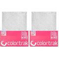 Colortrak Embossed Sheets Silver Aluminum Foil Pop-up Dispenser, 500 Pre-cut Sheets Non-slip Textured, for Hair Foil Coloring and Highlighting Applications Silver, 5 x 11 (Pack of 2)