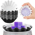 Boao Wax Melt Liners Reusable Leakproof for Any Wax Cubes Waxes Warmer Containers Cups for Scented Candle Plug in Warmers Electric Waxes Melters Burner(Black,25 Pieces)