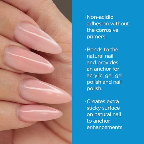 Young Nails Protein Bond - Non-Acidic Nail Primer, Enhanced Adhesion for Gel Polish & Acrylic, Nail Dehydrator, PH Bonder for Gel Nails, 0.5 oz