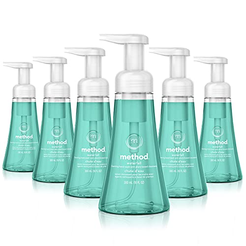 Method Foaming Hand Soap, Sweet Water, Biodegradable Formula, 10 Fl Oz (Pack of 6) & Foaming Hand Soap, Waterfall, Biodegradable Formula, 10 fl oz (Pack of 6)