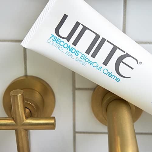 UNITE Hair ? 7SECONDS BlowOut Cr?me ? Lightweight Styling Cream to Extend Blowouts, Control Frizz & Fight Humidity ? UV & Thermal Protection ? 7 Fl Oz