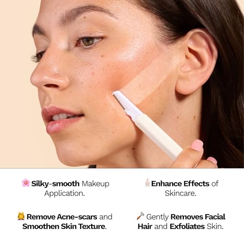 Jill J2 Dermaplane Refill Blades ? 12 Advanced Replacement Blades for Jill Wand, Removes Peach Fuzz & Dull Skin with Petite & Wide Blades for Pro-Level Exfoliation, 6 Full Shaves
