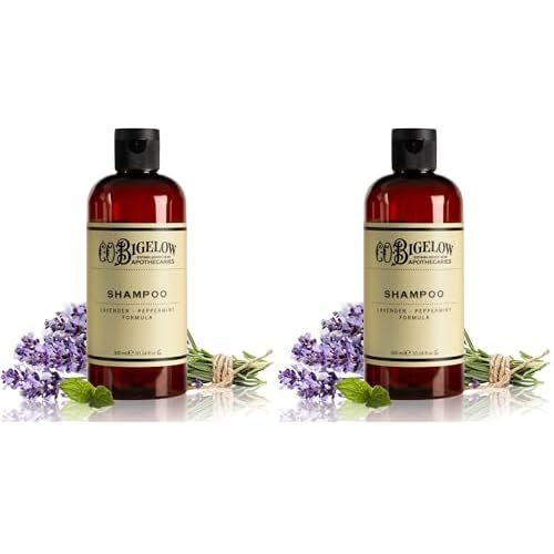 C.O. Bigelow Lavender Peppermint Shampoo, Sulfate Free Shampoo, Hair Wash with Lavender & Peppermint Essential Oils, 10.4 Fl Oz (Pack of 2)