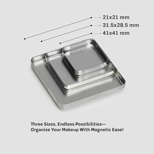 FIXY Ultimate Makeup Refill Kit: Includes 30 Square Empty Magnetic Pans & a Powder Binder Spray | Repurpose your Eyeshadow, Blush, Bronzer, Highlighter & More | Vegan & Cruelty-Free