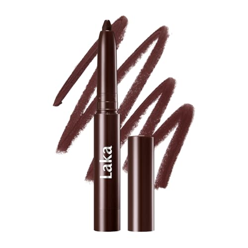 Laka Stain Lip Liner, 0.7g/0.02oz, Rich Creamy Long Lasting Color, Waterproof & Transfer-Proof, Easy Drawing with Smooth Application (#08 Burnt Brown)