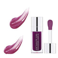 MAEPEOR Hydrating Lip Glow Oil 10 Colors Moisturizing Oil Gloss Non-sticky Transparent Long Lasting Nourishing Tinted Lip Balm with Big Brush Head (IColors 06)