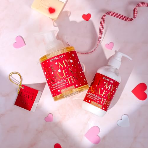 ROMIIE ZOI Foaming Hand Soap for Valentine's Gift Basket- Be My Valentine - Infused with Romantic Rose Aroma - 500 ML / 16.8 FL OZ