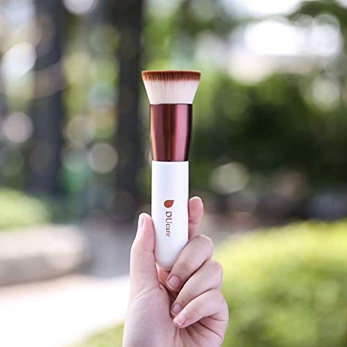 Foundation Brush 3pcs DUcare Flat Top Kabuki Brush Synthetic Professional Makeup Brushes Liquid Blending Mineral Powder Buffing Stippling