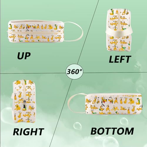 WZMPA Funny Dog Cosmetic Bag Dog Lover Gifts Let The Magic Bloom Makeup Zipper Pouch Bag Cartoon Movie Merchandise (Plu -Bloom 2-CMB)